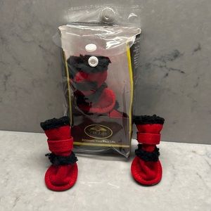 Brand new ✨✨set of four red XS dog shoes
